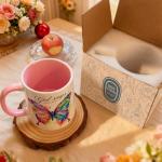 Inspirational Gifts for Christian Women Friends Sister, God says You Are Amazing Coffee Mugs 11Oz with Butterfly, Religious Spiritual Faith Gifts, Birthday Christmas Thankgiving Gift for Coworkers