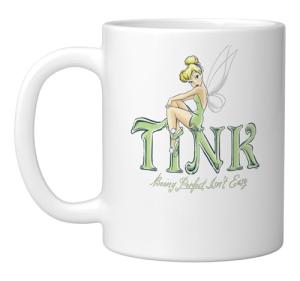 Disney Peter Pan Tinker Bell Being Perfect Isnt Easy Ceramic Mug, White