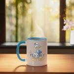 Disney 100 Anniversary Donald Duck D100 Quote Aw Phooey Ceramic Mug, Blue/White