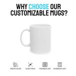 Personalized Coffee Mug – Custom Photo, Text, or Logo Ceramic Mug Tea Cup | Taza Personalizada with Picture or Message | Customized Gift Idea for Men & Women, Mom, Dad, Friends - Clear | 11oz