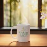 Disney Peter Pan Tinker Bell Being Perfect Isnt Easy Ceramic Mug, White
