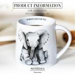Pavilion Gift Company - Ear For You - Elephant - 17 Oz Coffee Mug Tea Cup Zoo Wild Life