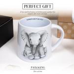 Pavilion Gift Company - Ear For You - Elephant - 17 Oz Coffee Mug Tea Cup Zoo Wild Life
