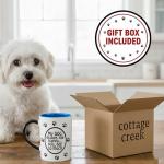 Cottage Creek Coffee Cups | My Dog Makes Me Happy, You Not So Much 16oz Ceramic Coffee Mug | Ideal I Love My Dog Gifts for Women, Men | Funny Gifts for Mom, Dad, Girlfriend, Boyfriend