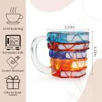 VNROSE Painted Book Mug - 3D Book Coffee Mug,Novelty Coffee Mug,Personalized Gift for Book Lovers, Birthday Gift For Women,Unbreakable Library Art Cup,Book Club Gifts(10oz)