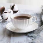 BTaT- Classic tea set, 13 pcs, Tea Cups (7oz), Tea Pot with Stainless Steel Infuser (32oz), Creamer and Sugar Set, Porcelain Tea Set, White Tea Set, Tea Pot Sets with Cups