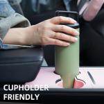 BJPKPK Insulated Water Bottle with 2 Lids,20 oz Double Wall Stainless Steel Vacuum Tumbler Travel Coffee Mug,Wide Mouth Thermal Cup,Cinnabar Red