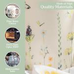 Maison d' Hermine Coffee Mug with Handles Fine Bone China Mugs Pack of One Tea Cups for Hot Beverages Cappuccino Latte Home Restaurant Office Easter Gifts (Botanical Fresh - Meadow, 12 Ounce)