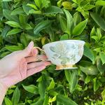 Scizorito Honorable Coffee Cup Mug, Cappuccino, Tea Cup, with Saucer for Latte, Fine Bone Porcelain, Reactive Glaze, 6.8 Oz-1pcs (Elegant White Roses)