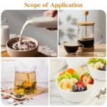 DOITOOL 2-Pack Clear Glass Pumpkin Coffee Cups 12Oz Heat Resistant Mugs with Handle for Coffee Tea Milk - Seasonal Pumpkin Drinking Glasses for Home and Holiday Use