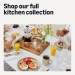 Amazon Basics Ceramic Coffee Mugs, Ceramic 4-Piece Set, 16 oz, Microwave and Dishwasher-Safe, Linen Gray