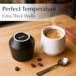 MIAMIO - Espresso Cups Set of 4 (3 oz) / Espresso Cup, Ceramic Espresso Cups, Handleless Mug, Japanese Tea Cups - Luxe Collection (Classic Pastel)