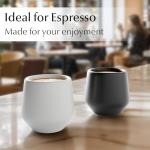 MIAMIO - Espresso Cups Set of 4 (3 oz) / Espresso Cup, Ceramic Espresso Cups, Handleless Mug, Japanese Tea Cups - Luxe Collection (Classic Pastel)