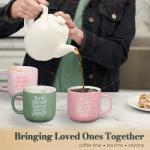 Christian Art Gifts Large Novelty Inspirational Ceramic Coffee & Tea Mug for Women: God is Within Her Encouraging Scripture, Microwave & Dishwasher Safe, Pink, 15 oz.