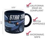 The Unemployed Philosophers Guild Starships of Star Trek Coffee Mug - Different Iconic Ships From Across the Ages - Comes in a Fun Gift Box, 14 oz