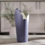 Kiyumi Group Foldable Butterfly Paper Cups with Built-In Lid, 12 oz – Pack of 10 – Disposable Coffee Cups with Foldable Flaps – No Plastic Lid Needed – Hot & Cold Drinks, Travel & Party Friendly