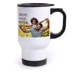 Amazing Items Gifts for Dad, Personalized Travel Mug with Name and Text - Add Your Photo - 8 Different Fonts & Colors - 14oz Travel Tumbler with Lid Coffee Mug & Tea Cup