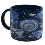 The Unemployed Philosophers Guild Starships of Star Trek Coffee Mug - Different Iconic Ships From Across the Ages - Comes in a Fun Gift Box, 14 oz