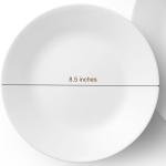 SparkWorks 3 Tiered Cake Stand, Tea Party Serving Platter, Dessert and Cupcake Stand, Metal Tiered Serving Stand Includes Three Premium White Stoneware Plates