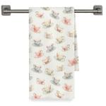 Fyecoluo Vintage Floral Teacup Kitchen Towels Decorative, Gifts for Tea Lovers Drinkers, French Country Cups Dish Hand Tea Towels, Cottagecore Kitchen Bathroom Decor, 16x24 Inch