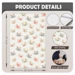 Fyecoluo Vintage Floral Teacup Kitchen Towels Decorative, Gifts for Tea Lovers Drinkers, French Country Cups Dish Hand Tea Towels, Cottagecore Kitchen Bathroom Decor, 16x24 Inch