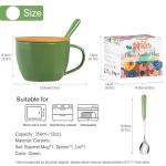 Squirrel Gifts for Women Men Cute Squirrel Ceramic Mug Hidden 3D Animal Inside Unqiue Coffee Mug Tea Cup with Lid Spoon Cool Stuff Home Decor Christmas Birthday Gifts for Her Friends Sisters Besties