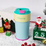 ChugJug 16 oz Travel Coffee Mug with Ceramic Coating, Leak-Proof Vacuum Insulated Coffee Tumbler with Lid, Reusable Double Wall Stainless Steel Travel Cup for Hot& Cold Drinks (Teal)