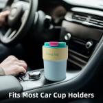 ChugJug 16 oz Travel Coffee Mug with Ceramic Coating, Leak-Proof Vacuum Insulated Coffee Tumbler with Lid, Reusable Double Wall Stainless Steel Travel Cup for Hot& Cold Drinks (Teal)