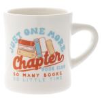 Karma 12 oz New Bone China Coffee Cup - Dishwasher Mirowave Safe - Cute Retro Design Giftable Mug for Women and Men, Books
