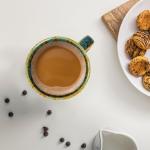 YINUOWEI 4.2 oz Espresso Cups Set of 2, Ceramic Coffee Mugs Demitasse Cups, Small Espresso Mugs for Shot of Coffee, Tea Cups with Handles, Gift for coffee Lovers