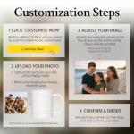 Custom Coffee Mug With Photo, Personalized Coffee Mug With Picture, 11oz Photo Collage Mug With 9 Photo, Tazas Personalizadas, Novelty Custom Gift For Women, Men, Family, Friends, Birthday, Christmas