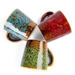 YINUOWEI 4.2 oz Espresso Cups Set of 2, Ceramic Coffee Mugs Demitasse Cups, Small Espresso Mugs for Shot of Coffee, Tea Cups with Handles, Gift for coffee Lovers