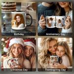 Custom Coffee Mug With Photo, Personalized Coffee Mug With Picture, 11oz Photo Collage Mug With 9 Photo, Tazas Personalizadas, Novelty Custom Gift For Women, Men, Family, Friends, Birthday, Christmas