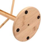 WAYUYU Space-Saving Bamboo Mug Tree – Holds 6 Cups, Rust-Proof Organizer for Kitchen Counter, Office, or Coffee Bar