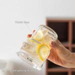 INSETLAN 13oz Portable Glass Tumblers Set of 2, Thick Wall Glass Cups with Lid and Glass Straw, On-the-Go Coffee Cups for Iced Coffee, Tea, Milk, Hot & Cold Drinks, Travel & Daily Use