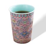 Nilayo Vintage Enamel Ceramic Mug – Retro-Style Handheld Cup for Coffee, Tea, or Water, Aesthetic Mid-Century Inspired Design