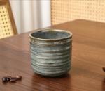 FIBOS Japanese retro ceramic teacups, coffee cups, and water cups, suitable for restaurants, homes, and offices, copper.