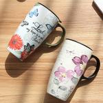 Tall Ceramic Travel Mug with Sealed Lid