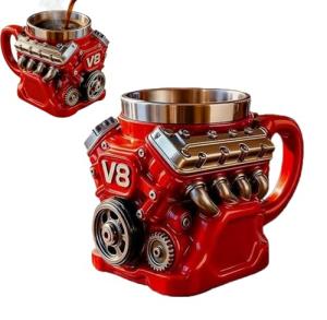 V8 Engine Coffee Mug for Car Lovers