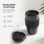 TaoTaojarvie 16 oz Travel Coffee Mug - Black