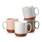 Malacasa Stackable Ceramic Coffee Mugs Set of 4
