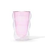 Pink Double-Wall Glass Cloud Cup – 12 oz