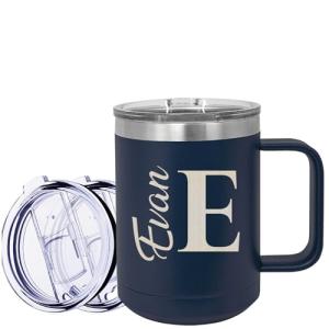 Personalized 15 oz Insulated Travel Coffee Mug