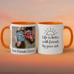 Customizable 11oz Ceramic Coffee Mug - Black
