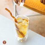 Pink Double-Wall Glass Cloud Cup – 12 oz