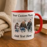 Customizable 11oz Ceramic Coffee Mug - Black