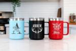 Personalized 15 oz Insulated Travel Coffee Mug