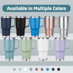 20 oz Insulated Stainless Steel Travel Mug with Straw