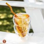 Pink Double-Wall Glass Cloud Cup – 12 oz