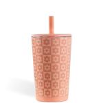 Daisy Checkers Insulated Tumbler with Straw